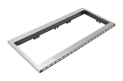 Built-In Low Profile Microwave Slim Trim Kit, Size: 31.5"L X 17.5"W X 5"D, Fits Cut-Out Height 12" - Stainless Steel