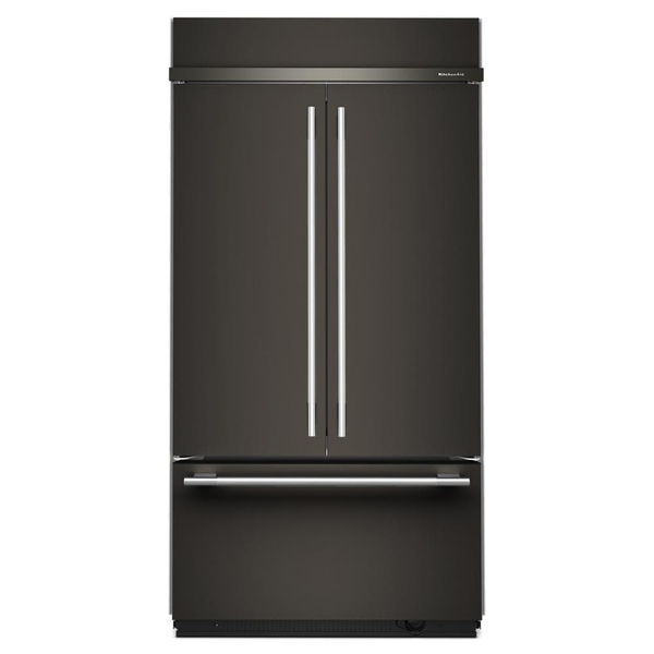 24.2 Cu. Ft. 42" Built-In French Door Bottom Mount Refrigerator With Platinum Interior - Black Ore