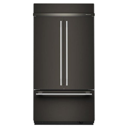 24.2 Cu. Ft. 42" Built-In French Door Bottom Mount Refrigerator With Platinum Interior - Black Ore