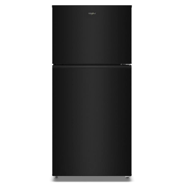 Whirlpool 30" Wide Top Freezer Refrigerator With Total Coverage Cooling, 19 Cu. Ft., Electronic Temperature Controls - Black