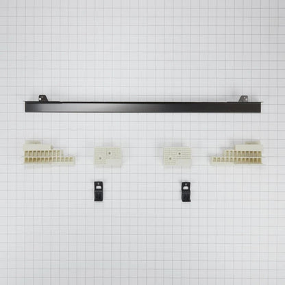 27" Combination Wall Range Flush Installation Trim Kit, Fits Woc75Ec7Hv - Black/Stainless Steel