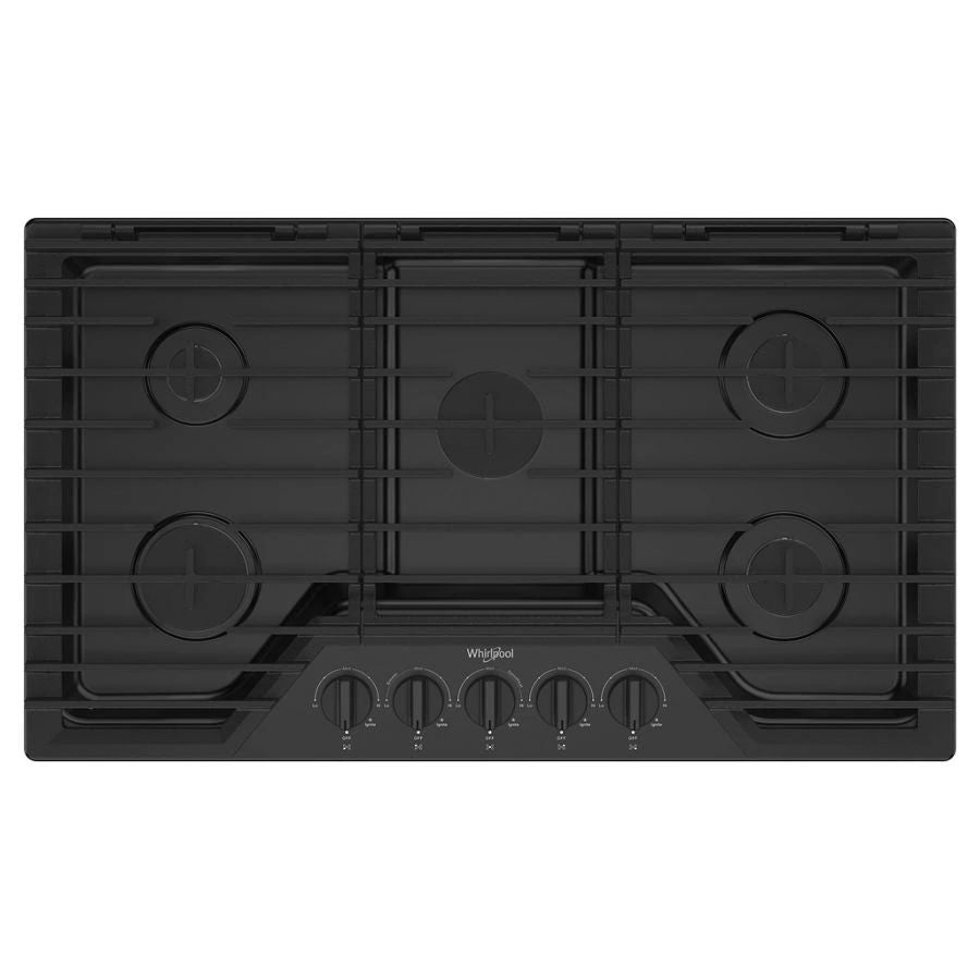 36" Gas Cooktop With Ez-2-Lift Hinged Cast-Iron Grates - Black