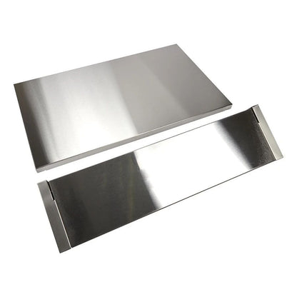Stainless Steel Backsplash With Dual Position Shelf, Measures 36" W X 22" H - For 36" Range Or Cooktop - Stainless Steel