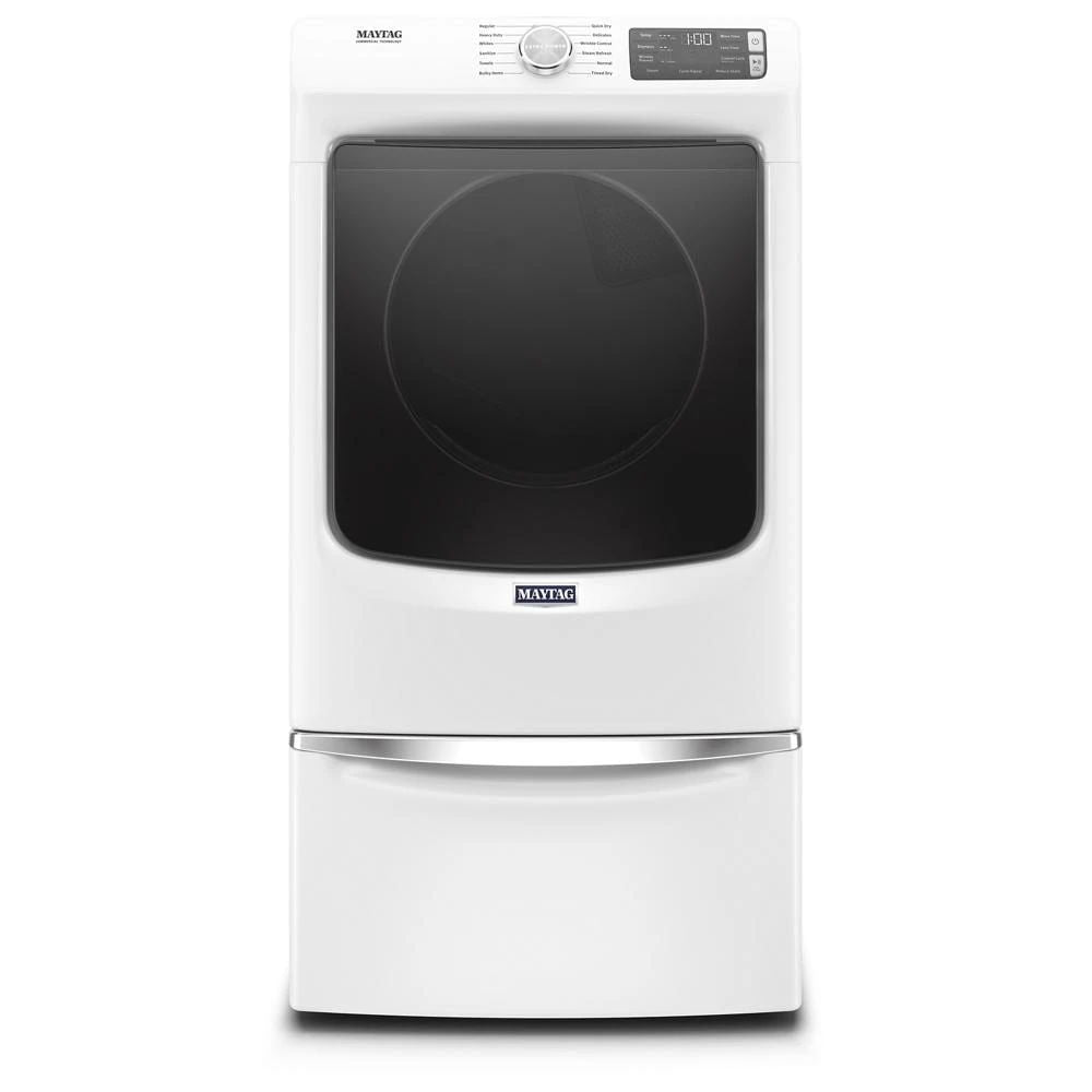 Front Load Electric Dryer With Extra Power And Quick Dry Cycle - 7.3 Cubic Feet - White