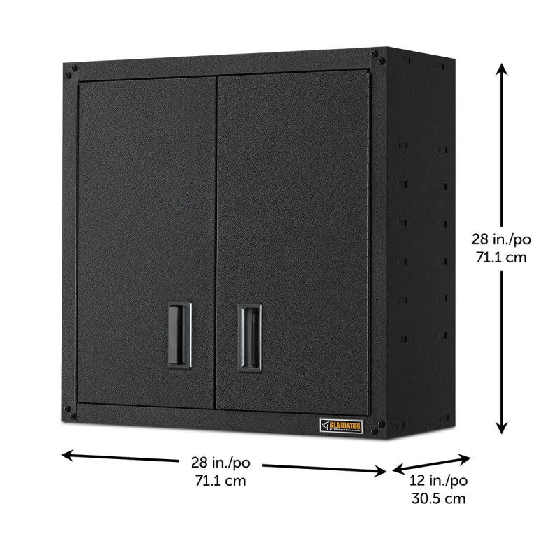 Ready-to-Assemble Full-Door Wall GearBox - Gray Slate