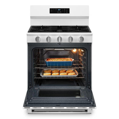 30" Wide Gas Range With Steam Clean - 5.0 Cu. Ft. - White