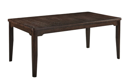 Higgins - 6 Piece Dining Room Set - Dark oak