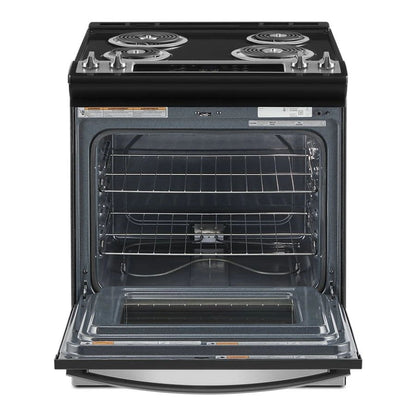 4.8 Cubic Feet Electric Range With Frozen Bake Technology - Stainless Steel / Black