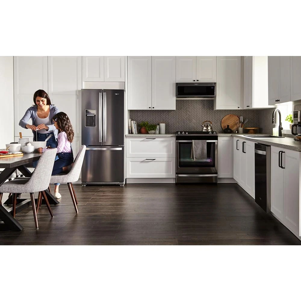 30" Wide French Door Refrigerator, 20 Cubic Feet - Fingerprint Resistant Stainless Steel