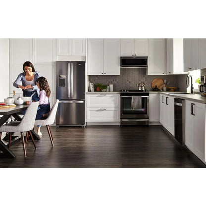 30" Wide French Door Refrigerator, 20 Cubic Feet - Fingerprint Resistant Stainless Steel