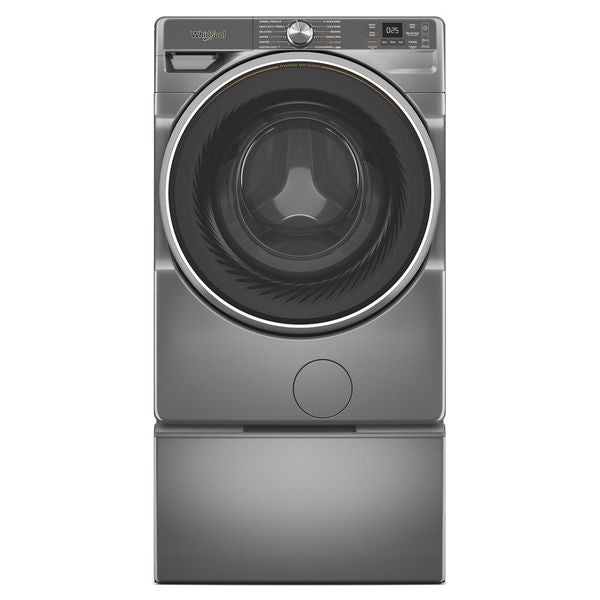 15.5" Pedestal For Front Load Washer And Dryer With Storage - Radiant Silver