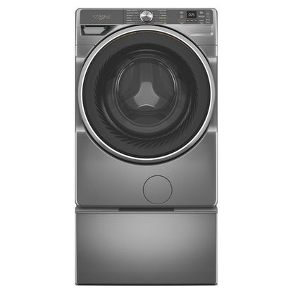 15.5" Pedestal For Front Load Washer And Dryer With Storage - Radiant Silver