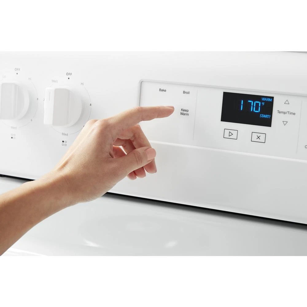 4.8 Cubic Feet Electric Range With Keep Warm Setting
