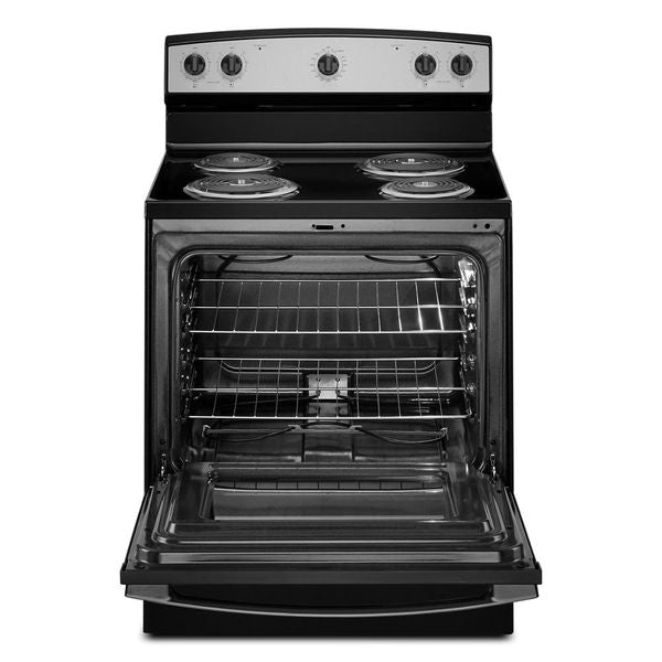Amana 30" Electric Range With Extra-Large Oven Window - Stainless Steel