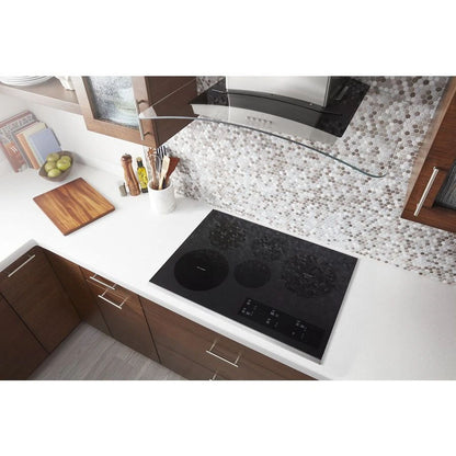 30" Electric Ceramic Glass Cooktop With Two Dual Radiant Elements - Stainless Steel