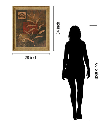 Bronzed Botanical - 28" x 34" Framed Wall Art