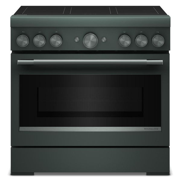36" 6-Element Induction Freestanding Commercial-Style Range With Air Fry - Juniper