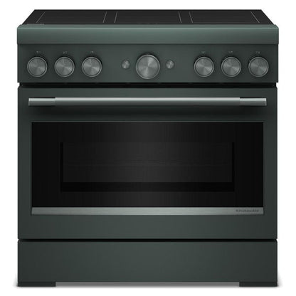 36" 6-Element Induction Freestanding Commercial-Style Range With Air Fry - Juniper