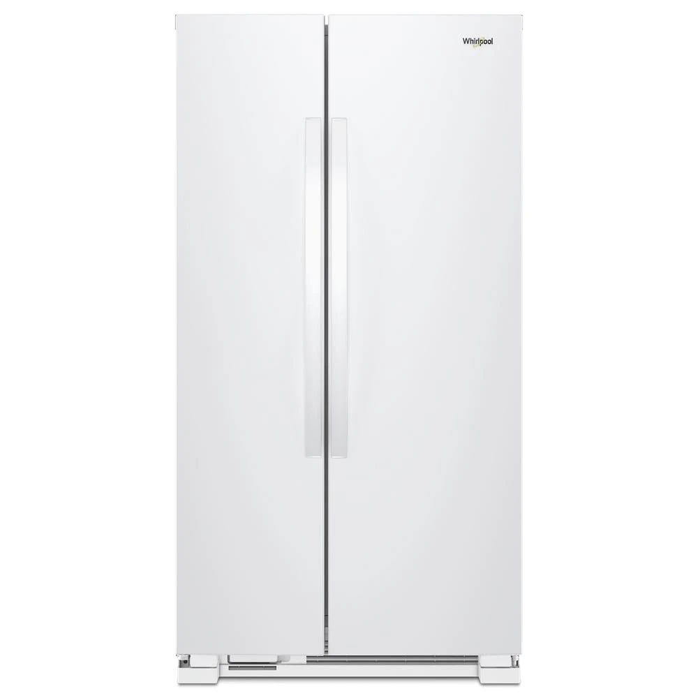 33" Wide Side-By-Side Refrigerator, 22 Cubic Feet - White