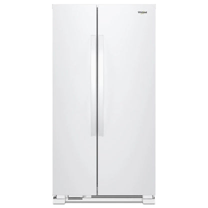 33" Wide Side-By-Side Refrigerator, 22 Cubic Feet - White