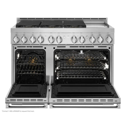 48" Noir Gas Professional-Style Range With Chrome-Infused Griddle