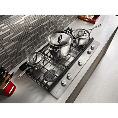 30" 5-Burner Gas Cooktop With Griddle