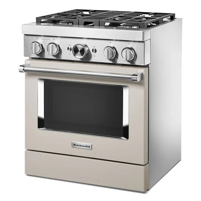 30'' Smart Commercial-Style Dual Fuel Range With 4 Burners - Milkshake