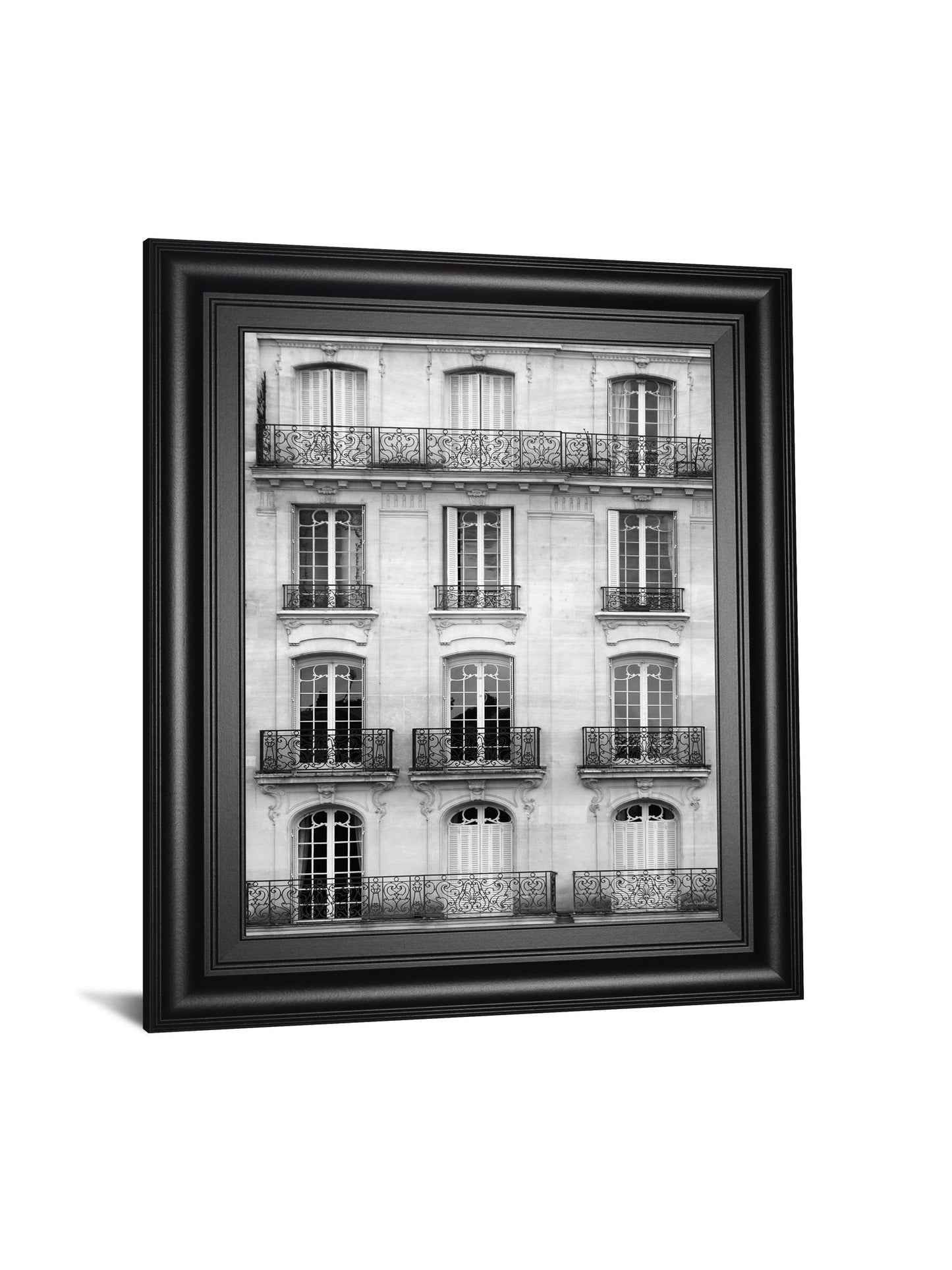 Across The Street I By Laura Marshall - Framed Print Wall Art - Dark Gray
