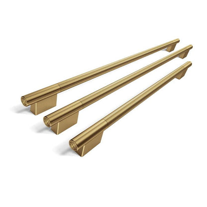 Brass Handle Hardware Accessory Kit For KitchenAid 36" Built-In French Door Bottom Mount Refrigerator