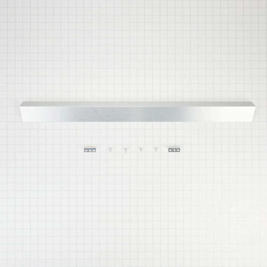 Slide-In Range Rear Filler Kit, With (1) Triangular Fill Strip, (2) Mounting Brackets, And Two Screws - Stainless Steel