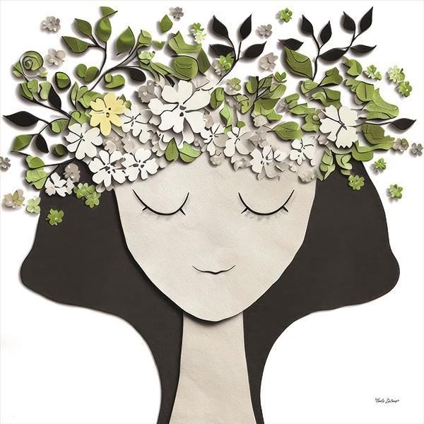 Garden Goddess 5 By Nicole Decamp (Small) - Green