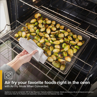 6.4 Total Cubic Feet Combo Wall Oven With Air Fry When Connected, Touchscreen - Fingerprint Resistant Stainless Steel