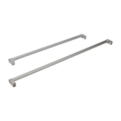 Kitchenaid 30" Bottom Mount Refrigerator Handle Kit With Red Medallions For Panel-Ready Models - Stainless Steel
