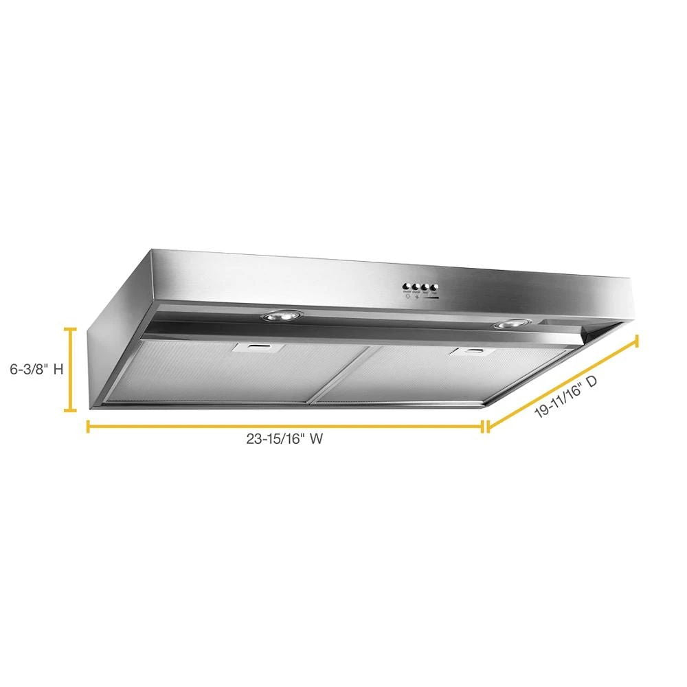 24" Range Hood With Full-Width Grease Filters