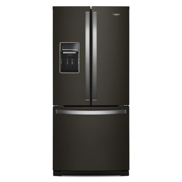30" Wide French Door Refrigerator, 20 Cu. Ft., Adaptive Defrost - Black Stainless