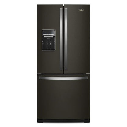 30" Wide French Door Refrigerator, 20 Cu. Ft., Adaptive Defrost - Black Stainless