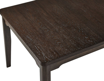 Higgins - 6 Piece Dining Room Set - Dark oak