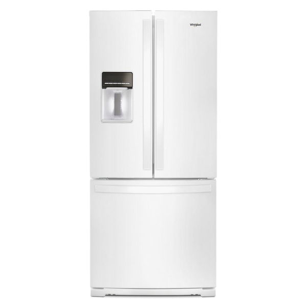 30" Wide French Door Refrigerator, 20 Cu. Ft. - White
