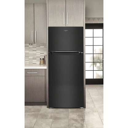 28" Wide Top-Freezer Refrigerator, 16.3 Cubic Feet - Black