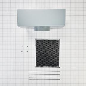 Range Wall Hood Charcoal Filter Recirculation Kit - Silver