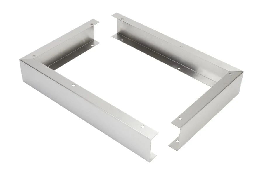 3" X 17 1/4" X 11" Over-The-Range Microwave Trim Kit With Stainless Steel Trim Pieces, Mounting Hardware, & Instructions - Stainless Steel
