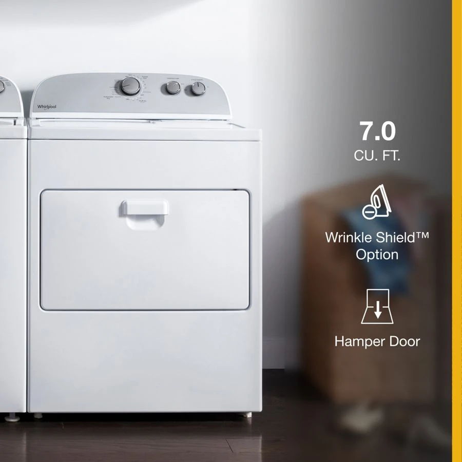 7.0 Cubic Feet Top Load Gas Dryer With AutoDry Drying System
