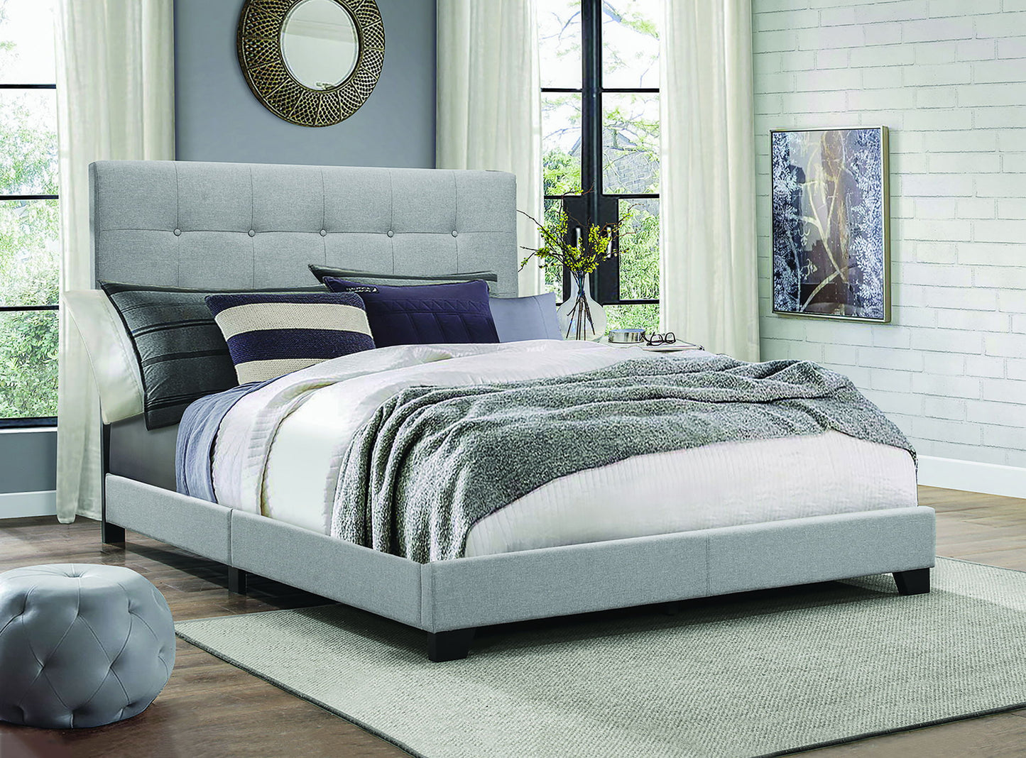 Florence - Full Bed - Gray