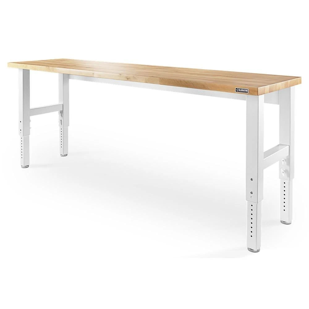 8' Adjustable Height Hardwood Workbench