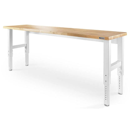 8' Adjustable Height Hardwood Workbench