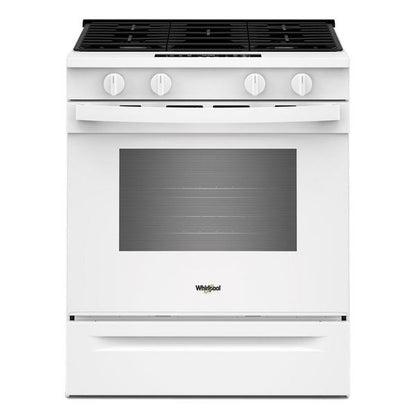30" Gas Range With No Preheat Mode And Slow Cook - White