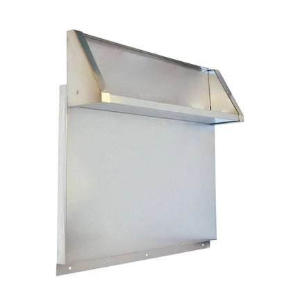 Stainless Steel Backsplash With Dual Position Shelf, Measures 36" W X 22" H - For 36" Range Or Cooktop - Stainless Steel