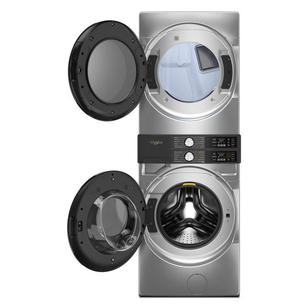 Smart Energy Star Front Load Laundry Tower With Uv Clean Technology & Freshflowtm Vent System 4.5 Cu. Ft. Washer & 7.4 Cu. Ft. Electric Dryer - Radiant Silver