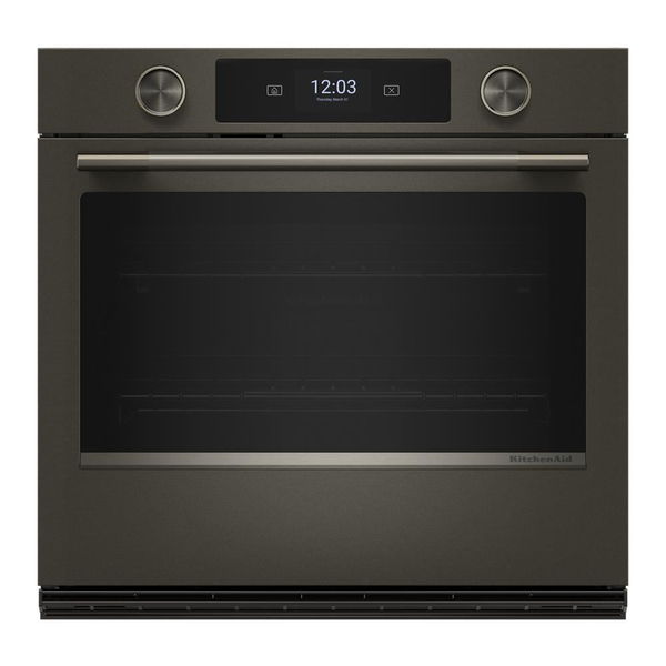 30" Smart Electric Single Wall Oven With Assisted Cooking Modes - Black Ore