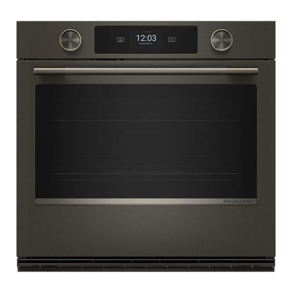 30" Smart Electric Single Wall Oven With Assisted Cooking Modes - Black Ore